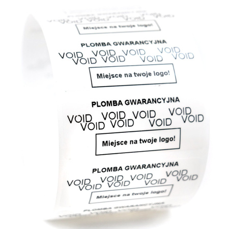 z_usl_nad_plom_ Plomby gwarancyjne VOID białe 45x18 nadruk CZARNY