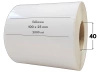 białe 100x25 mm etykiety FOLIOWE 2000 szt gilza 40mm termotransfer naklejki