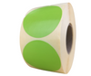 zielone fi 50 mm etykiety TERMOTRANSFEROWE samoprzylepne 1000 szt.