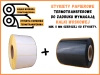 100x800 mm etykiety termotransferowe 1000 szt. gilza 76 samoprzylepne białe naklejki 100/80