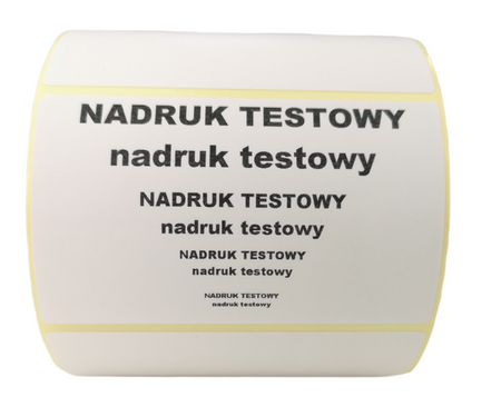 karton etykiet 100x60 mm termiczne 1000 szt. samoprzylepne białe >> 30 rol. << 