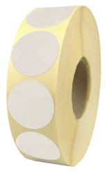 fi 30 mm etykiety termiczne 2000 szt okrągłe samoprzylepne białe