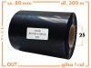 80x300 kalka WOSKOWA taśma termotransferowa wosk 80mm 300m czarna OUT