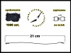 CZARNE 21 cm 1000 szt. łączniki do metek ręczne plomby odzieżowe BLACK