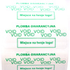 z_usl_nad_plom_ Plomby gwarancyjne VOID białe 45x18 nadruk ZIELONY