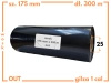 175x300 kalka WOSKOWA taśma termotransferowa wosk 175mm 300m czarna OUT