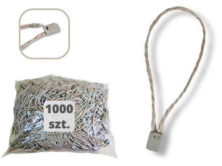 JUTOWE 1000 szt EKO łączniki do metek ręczne plomby odzieżowe