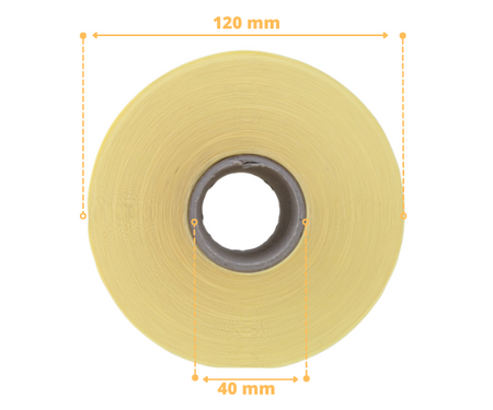 zx_ fi60 mm etykiety ekologiczne - naklejki EKO na papierze Kraft 1000