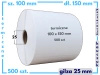 100x150 mm etykiety termiczne 500 szt. gilza 26 PERFORACJA kauczuk samoprzylepne białe