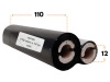 110x74 kalka WOSKOWA taśma termotransferowa wosk 110mm 74m czarna OUT