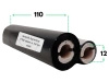 110x74 OUT kalka WOSKOWO-ŻYWICZNA taśma termotransferowa wosk żywica 110 mm 74 m czarna