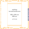 100x150 mm etykiety 300 szt. perforacja samoprzylepne termotransferowe białe