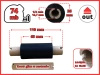 65x74 OUT kalka ŻYWICZNA taśma termotransferowa żywica 55 mm 74 m czarna
