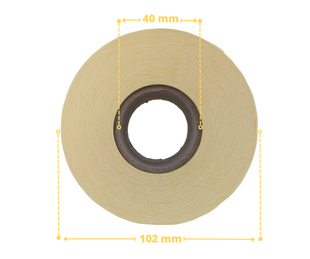 Czerwone etykiety papierowe fi 50 1000 szt 