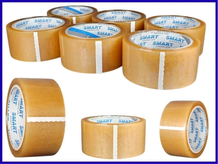 karton solvent 48mm x 66yd (60m) Smart BEZBARWNA taśma klejąca 48/66 pakowa 36 sztuk