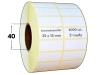 35x15 mm 8000 szt. gilza 40 DWA RZĘDY etykiety termotransferowe samoprzylepne białe naklejki 35*15