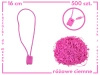 RÓŻOWE CIEMNE 500 szt. łączniki do metek ręczne plomby odzieżowe DARK PINK