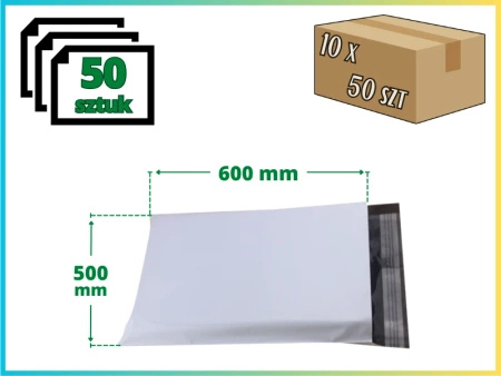 500 x 600 mm foliopaki 5xl kurierskie koperty foliowe 50 szt.