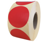 Czerwone etykiety papierowe fi 50 1000 szt 
