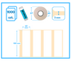 100x30 mm etykiety termiczne 1000 szt. samoprzylepne białe 100*30