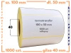100x50 mm etykiety termotransferowe z klejem ODLEPNYM 1000 szt. gilza 40 samoprzylepne białe naklejki 100*50