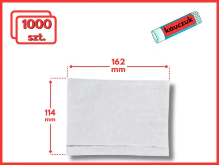 Koperty kurierskie Przylgi logistyczne (kangurki) 114x162 C6 - 1000 szt