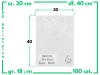 30x40 cm polietylenowe worki foliowe 100 szt. (300x400 mm)