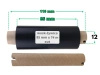 85x74 OUT kalka WOSKOWO-ŻYWICZNA taśma termotransferowa wosk żywica 85 mm 74 m czarna