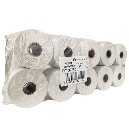 Karton rolek termicznych 37x30 do kas fiskalnych 180 szt. 37mm / 30mb