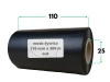110x300 OUT kalka WOSKOWO-ŻYWICZNA taśma termotransferowa wosk żywica 110 mm 300 m czarna