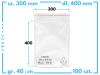 300x400 mm torebki strunowe 100 szt. woreczki (30x40 cm)
