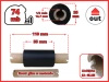55x74 OUT kalka ŻYWICZNA taśma termotransferowa żywica 55 mm 74 m czarna