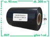 95x300 OUT kalka WOSKOWO-ŻYWICZNA taśma termotransferowa wosk żywica 95 mm 300 m czarna