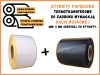 80x50 mm etykiety termotransferowe 1000 szt. gilza 40 samoprzylepne białe naklejki 80/50