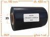 110x450 kalka WOSKOWA taśma termotransferowa wosk 110mm 450m czarna OUT