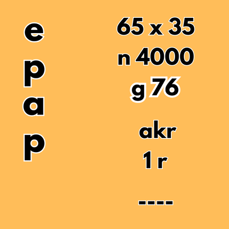 65x35 mm 4000 szt. gilza 76 etykiety samoprzylepne termotransferowe białe