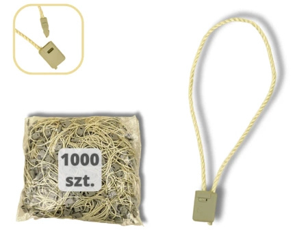 ZŁOTE 1000 szt. łączniki do metek ręczne plomby odzieżowe GOLD