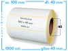 100x40 mm etykiety termiczne 1000 szt. samoprzylepne białe 100*40