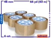 zgrzewka solvent 48mm x 66yd (60m) Smart BRĄZOWA taśma klejąca 48/66 pakowa 6 sztuk