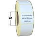 40x30 mm etykiety 2000 szt. gilza 40 samoprzylepne termotransferowe białe