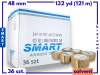 karton solvent 48mm x 132yd (121m) Smart BRĄZOWA taśma klejąca 48/132 pakowa 36 sztuk