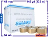karton solvent 48mm x 145yd (132m) Smart BRĄZOWA taśma klejąca 48/145 pakowa 36 sztuk