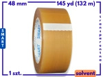 rolka solvent 48mm x 145yd (132m) Smart BEZBARWNA taśma klejąca 48/145 pakowa 1 sztuka