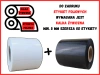 białe 80x60 mm etykiety FOLIOWE 1000 szt. gilza 40 mm termotransfer