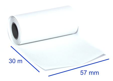 Rolki termiczne 57x30 do kasy fiskalnej 10 szt. 57mm / 30mb