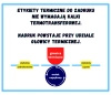 40x40 mm etykiety termiczne 3000 szt. gilza 76 samoprzylepne białe