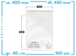 400x450 mm torebki strunowe 100 szt. woreczki (40x45 cm)