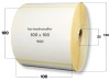 100x100 mm etykiety termotransferowe 900 szt. gilza 25 samoprzylepne białe naklejki 100/100
