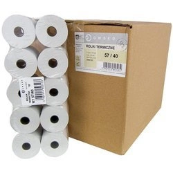 Karton rolek termicznych 57x40 do kas fiskalnych 80 szt. 57mm / 40mb