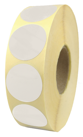 fi 30 mm etykiety termiczne 2000 szt okrągłe samoprzylepne białe